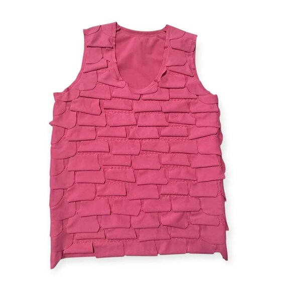 Comme des Garçons S/S 2008 Sleeveless Petal Top, Size S, Bright Pink - Picture 5 of 11